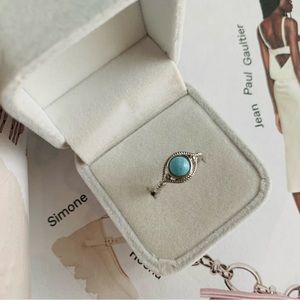Brand new Larimar ring s925 sterling silver